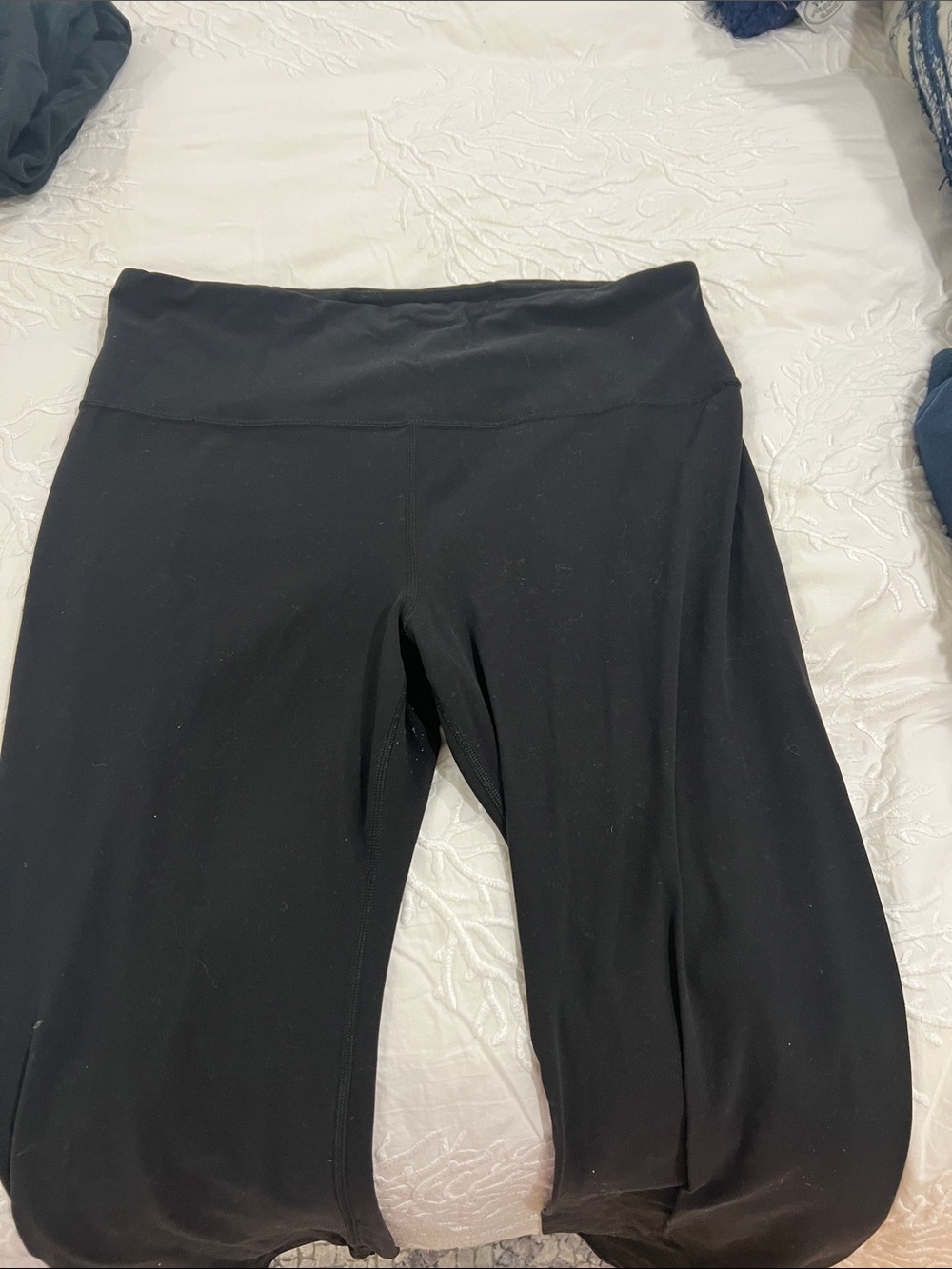 Athleta Black High-Waist Capri Leggings